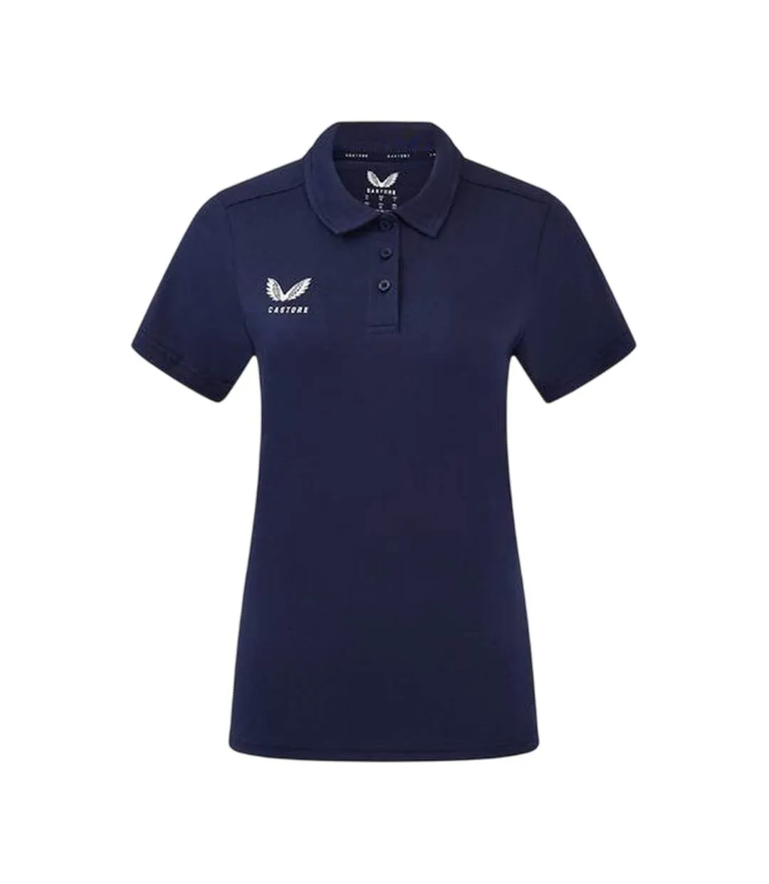 Polo Voyage Motif/style Logo Femme Bleu Violacé Castore-1