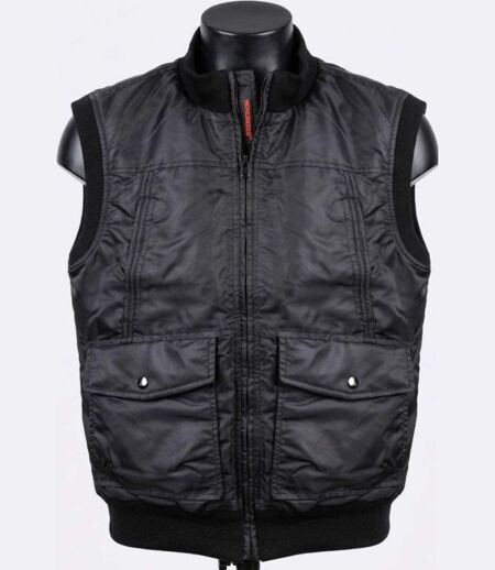 WINCHESTER DRIFTN — Gilet sans manches noir : chaleur bomber et tissu déperlant