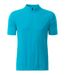 maillot cycliste zippé - HOMME - JN512 - bleu turquoise