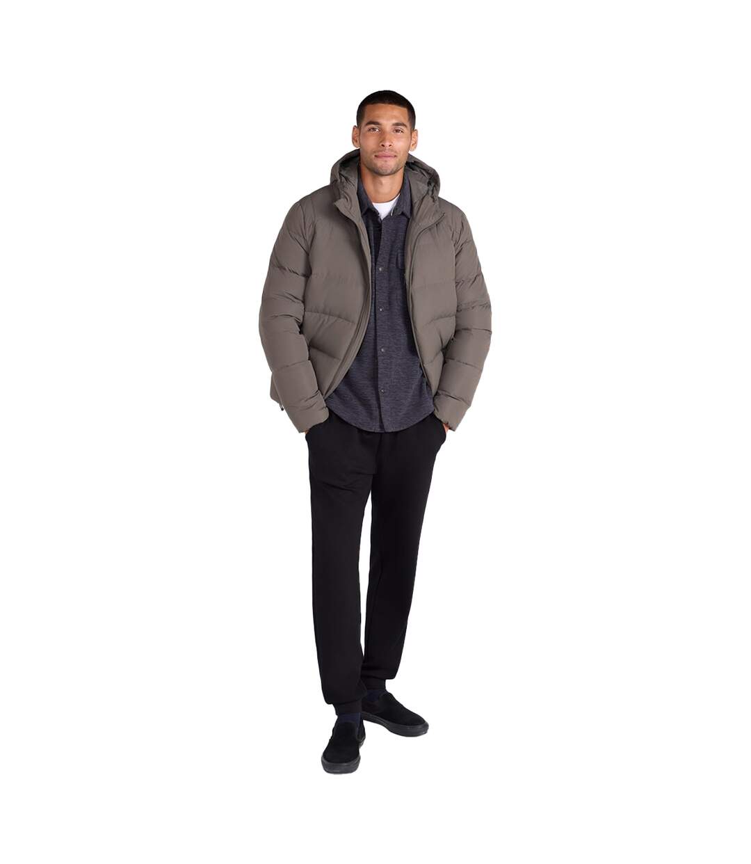 Veste Tech Homme Kaki Foncé Animal-4