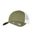 Casquette Trucker Kaki Foncé Blanc Classic-1