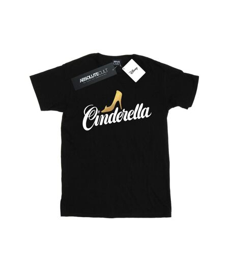 Disney - T-shirt CINDERELLA SHOE LOGO - Femme (Noir) - UTBI17835
