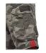 Mens Watchford Camo Cargo Shorts Olive Crosshatch-4