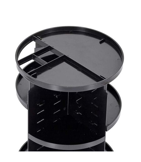 Carrousel de Maquillage Rotation 30cm Noir