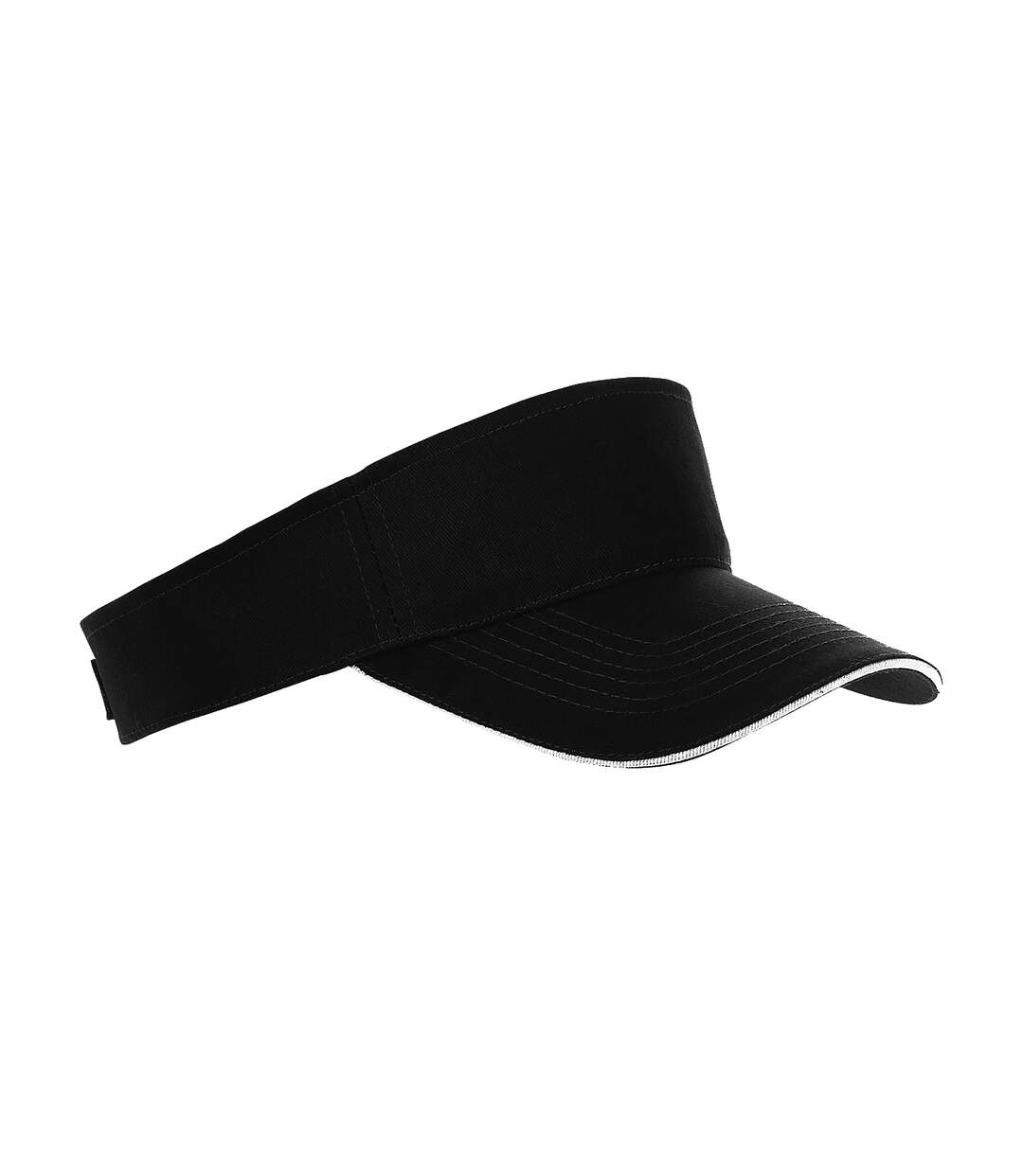 Casquette visière adulte unisexe noir/blanc SOLS-1