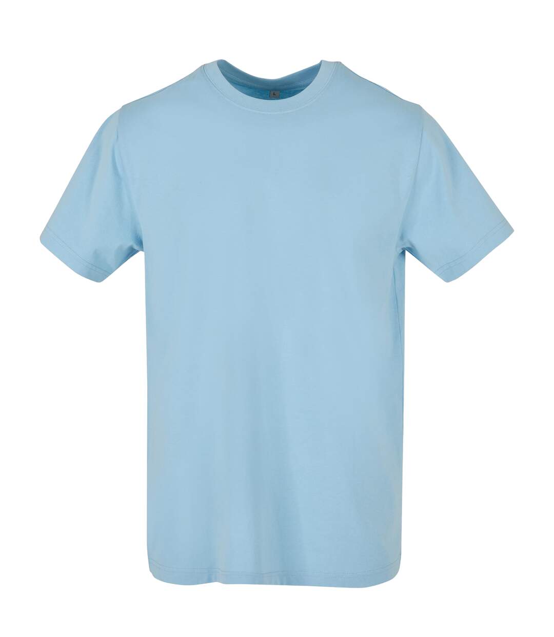 T-shirt À Col Rond Pour Hommes Bleu Ciel Build Your Brand-1