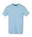 T-shirt À Col Rond Pour Hommes Bleu Ciel Build Your Brand-1
