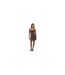 Robe Courte Femme Beige Noir Brave Soul-1