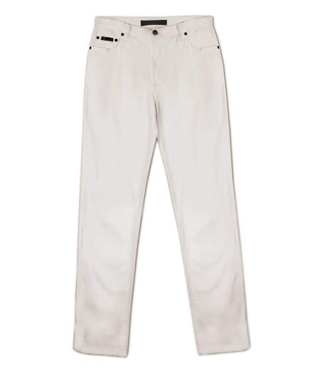 Pantalon Mayflower FIANA2 blanc coupe droite : le confort du stretch au quotidien