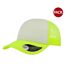 Lot de 2  casquettes rapper adulte jaune fluo / blanc Atlantis