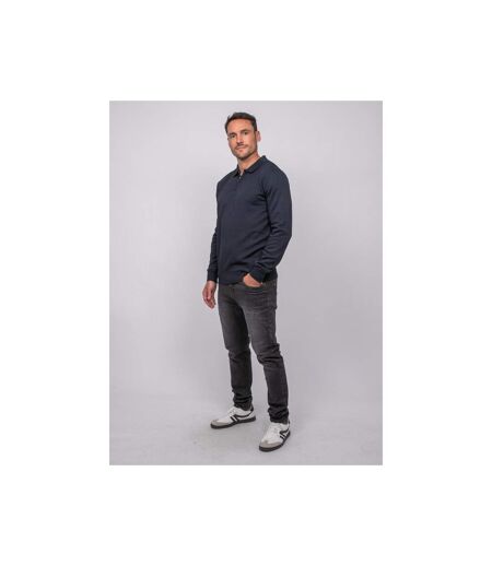 Pull polo manches longues col zippé LINETOX