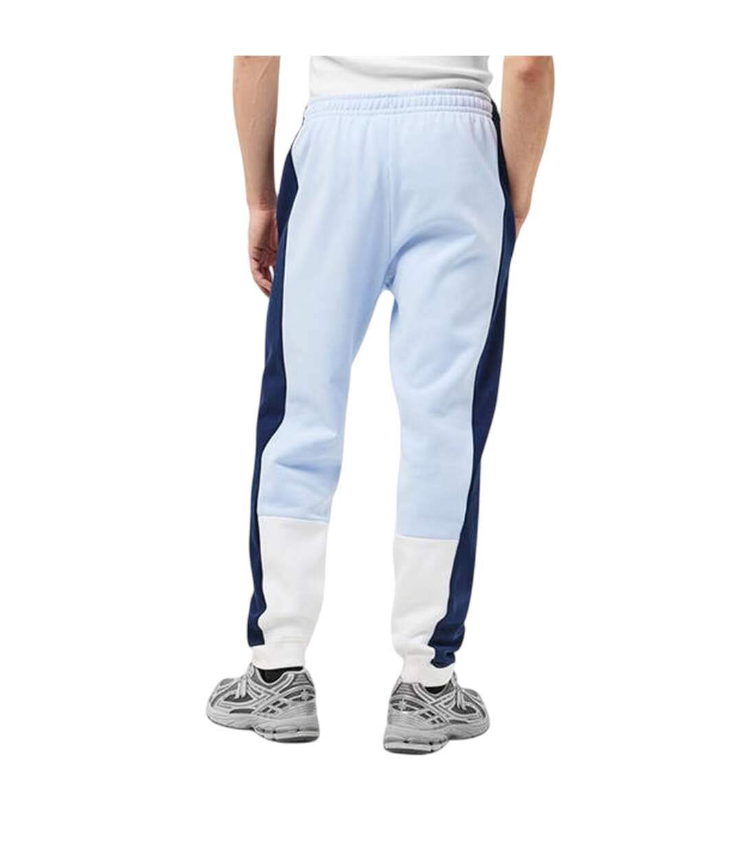 Mens Colour Block Slim Joggers Phoenix Red Navy Lacoste-2