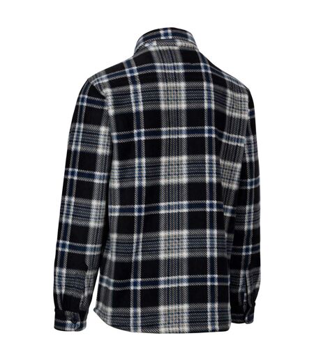 Trespass Mens Checkley Checked Microfleece Shirt (Black) - UTTP6050