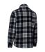 Trespass Mens Checkley Checked Microfleece Shirt (Black) - UTTP6050