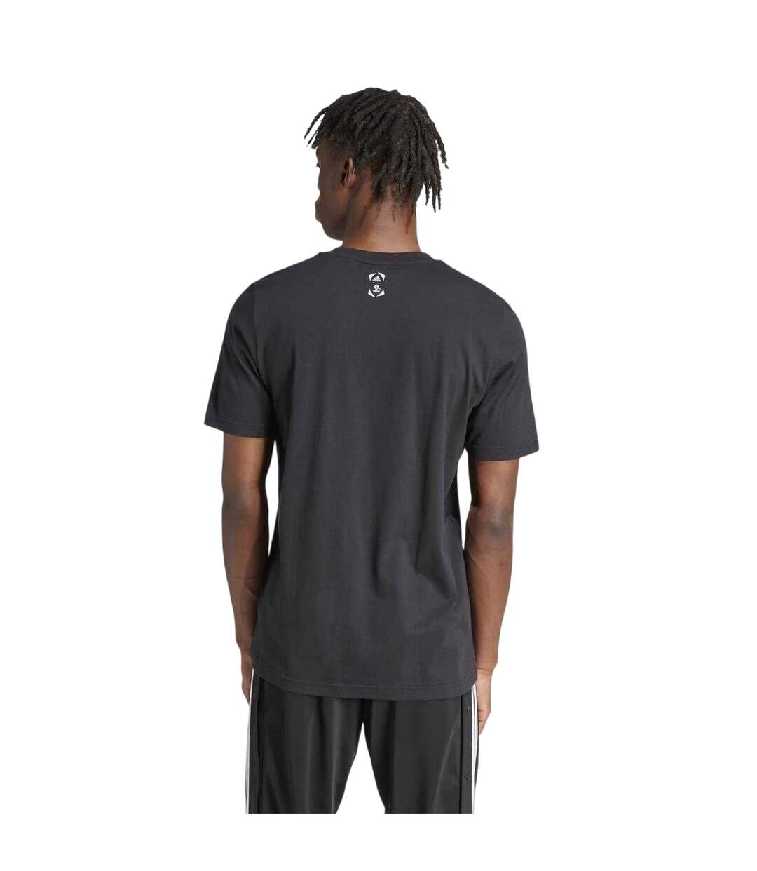 Mens Uefa Europa League Cotton T-shirt Black Adidas-3