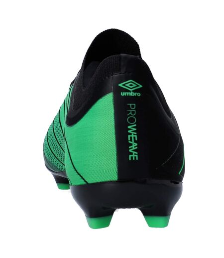 Chaussures De Foot Pour Terrain Ferme Velocita Elixir Premier Homme Noir Vert Umbro
