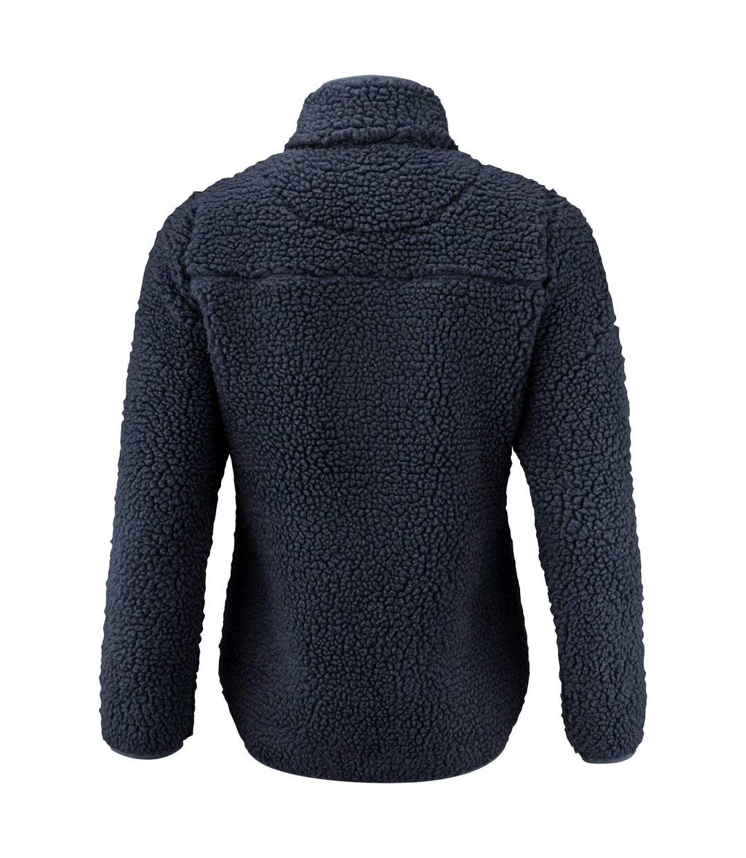Womens/ladies Kingsley Sherpa Fleece Jacket Navy James Harvest-2