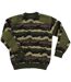 Pull Ras du Cou Homme Ledertys Camouflage (30% Laine)-5