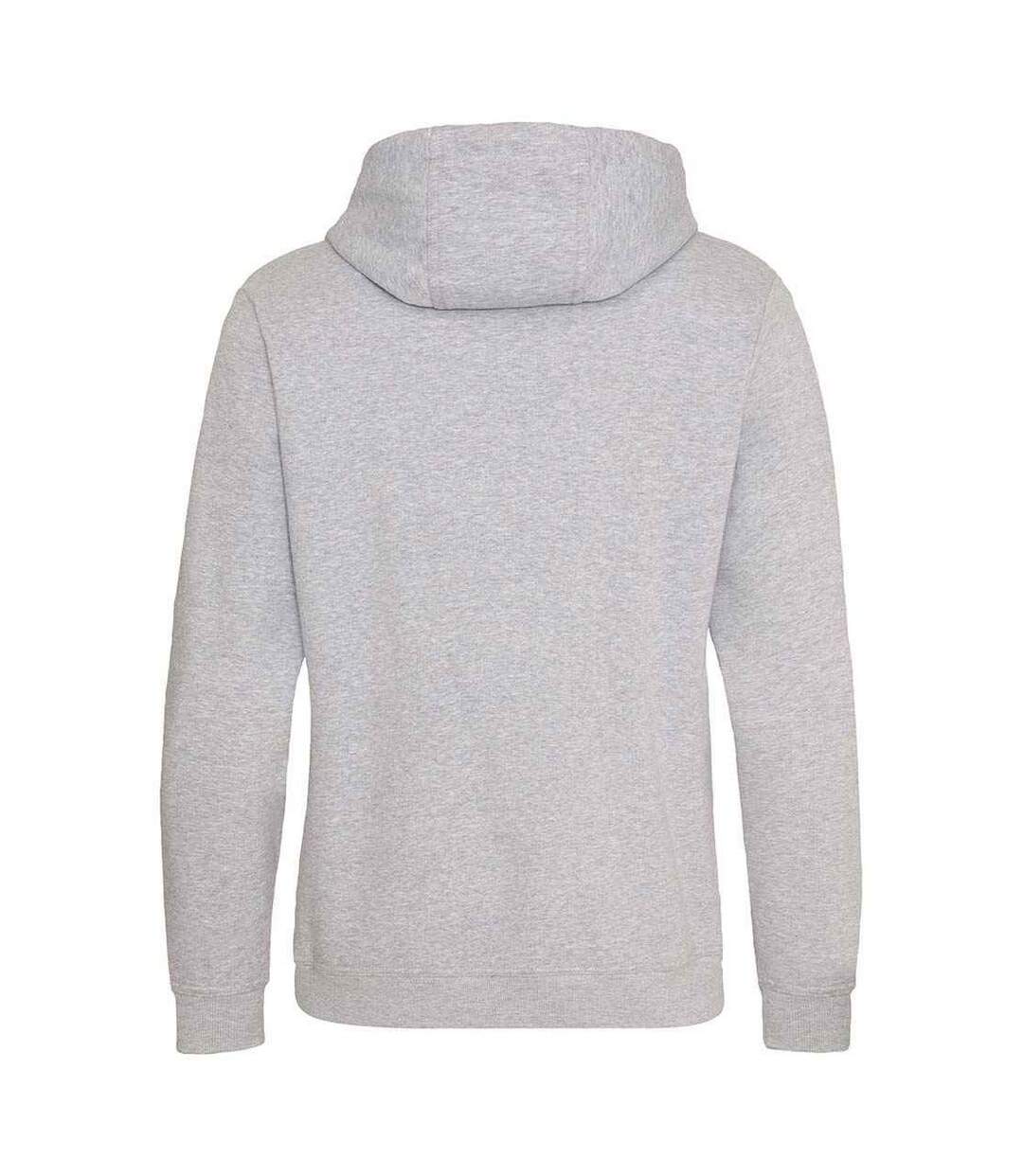 Sweat À Capuche Just Hoods Graduate Adulte Gris Chiné Awdis-2