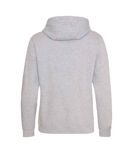 Sweat À Capuche Just Hoods Graduate Adulte Gris Chiné Awdis
