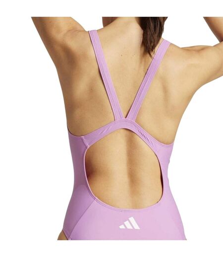 Maillot De Bain 1 Pièce Femme Violet Blanc Adidas