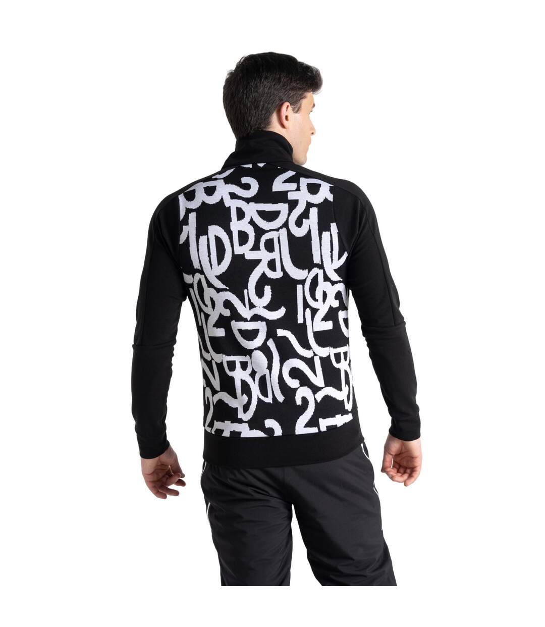 Sweat Manches Longues Speed Homme Noir Blanc Dare 2B-3