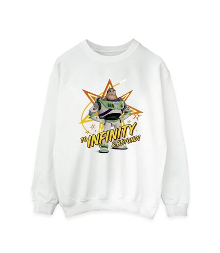 Disney Sweatshirt Womens/Ladies Toy Story Buzz To Infinity (Blanc) - UTBI41939