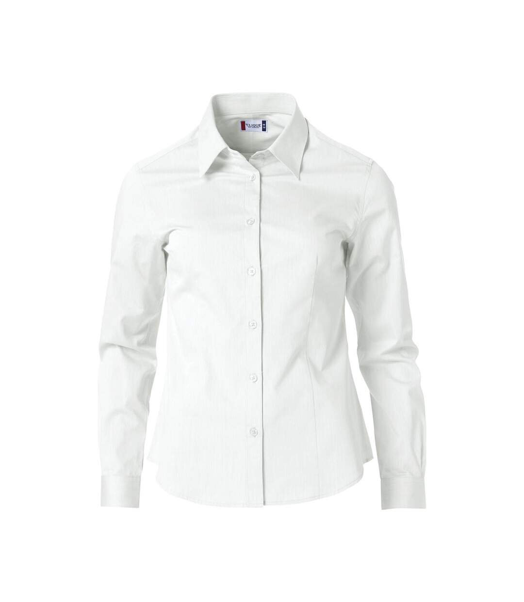 Womens/ladies Clare Formal Shirt White Clique-1