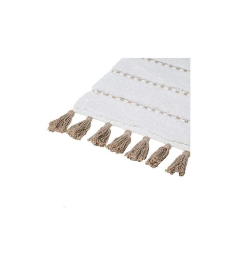 Tapis Salle de Bain Pompons 50x75cm Taupe