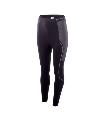 Hi-Tec Womens/Ladies Buraz Logo Thermal Leggings (Black/Gray) - UTIG571