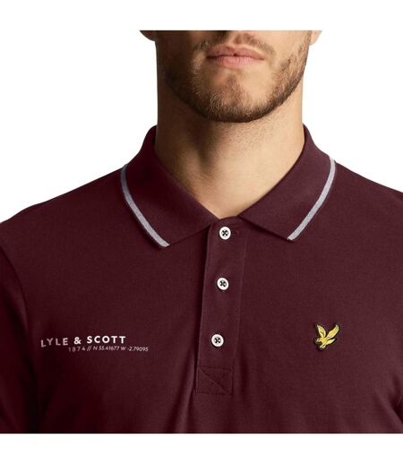 Polo Style Coordonnées Homme Bordeaux Lyle & Scott