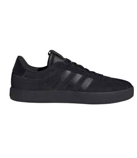 Mens Vl Court 3.0 3 Stripes Leather Shoes Core Black Adidas