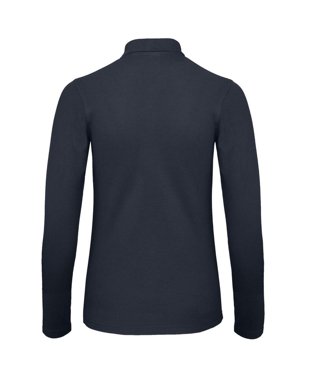 Polo Manches Longues Id.001 Femme Bleu Marine B&C-2