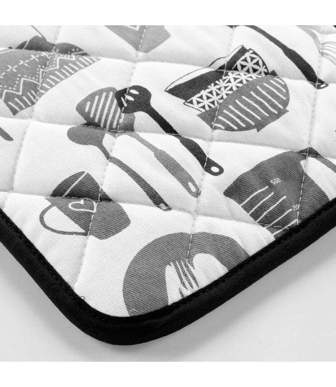 Manique de Cuisine avec Silicone Kitchen 19cm Noir-2