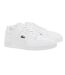 Mens Court Cage Leather Trainers White Lacoste-1