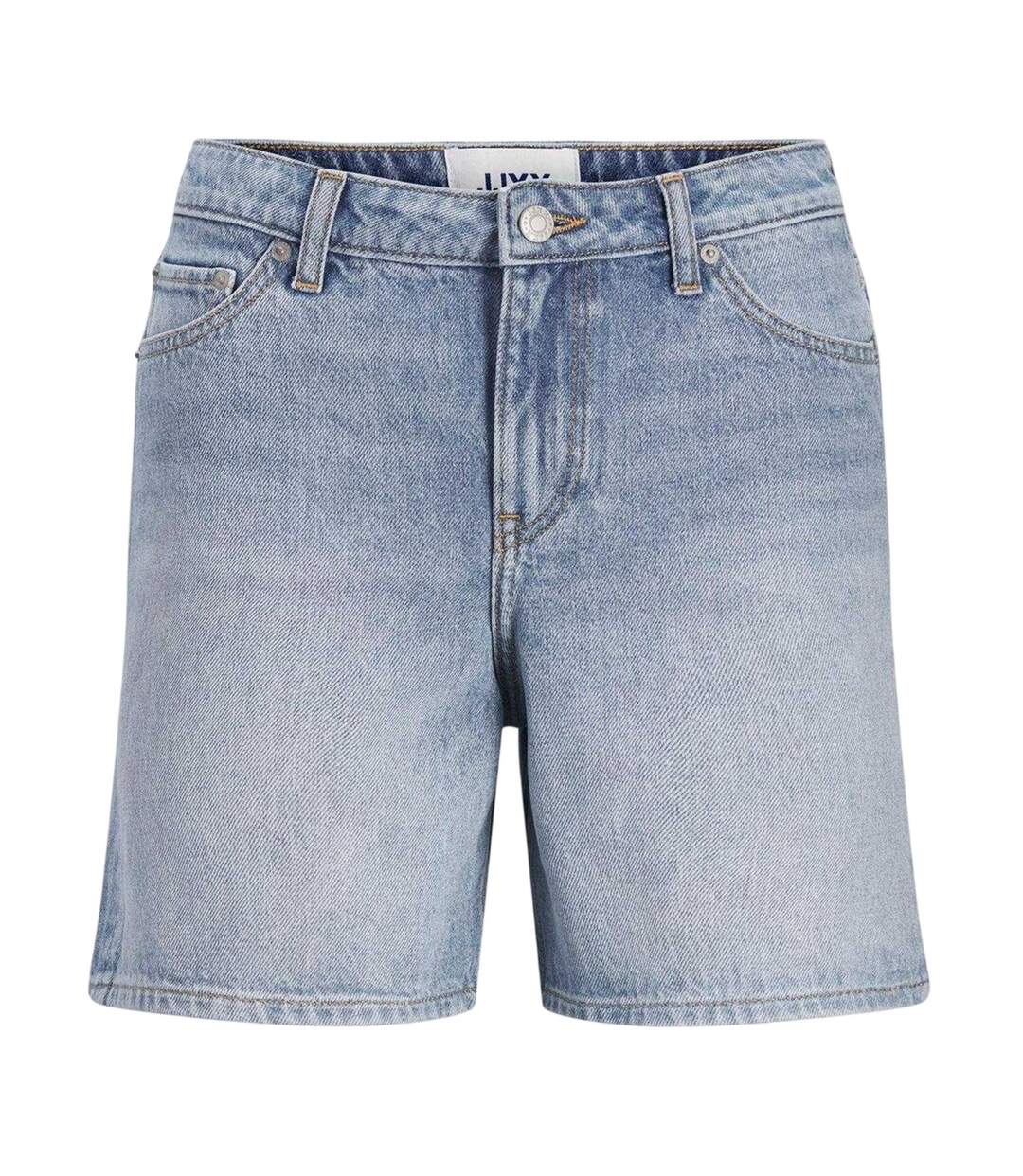 Womens/ladies Seville Denim Jean Shorts Light Blue JJXX-2