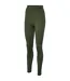 Womens/ladies Seamless High Rise Leggings Green Hummel-4