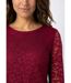 T-shirt dentelle manches longues-4