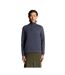 Mens Cotton Merino Quarter Zip Jumper Graystone Lyle & Scott-2