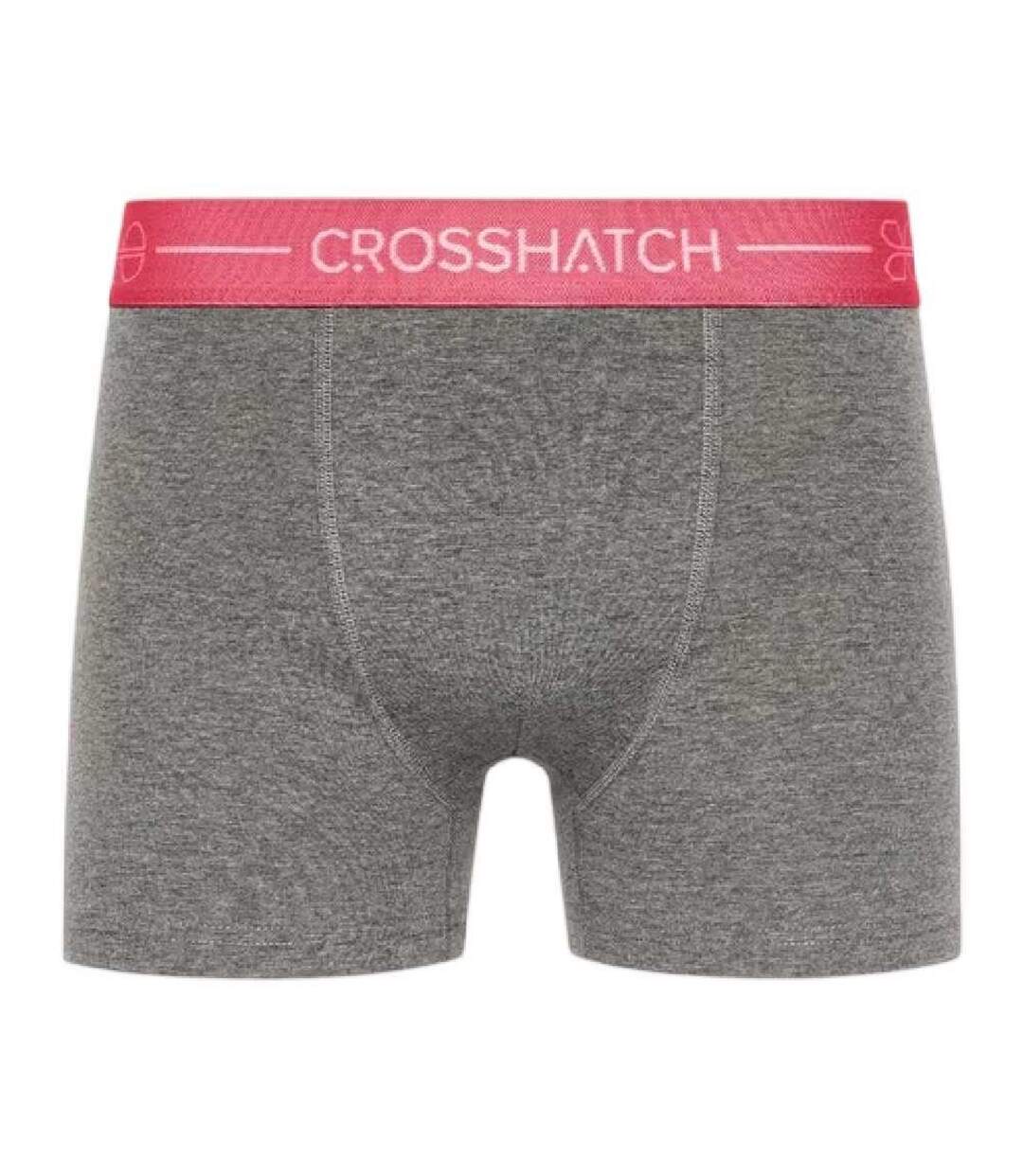 Pack Of 3  Mens Astral Logo Boxer Briefs  Charcoal Marl Crosshatch-4