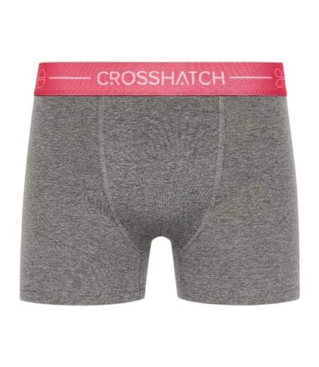 Pack Of 3  Mens Astral Logo Boxer Briefs  Charcoal Marl Crosshatch