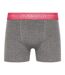Pack Of 3  Mens Astral Logo Boxer Briefs  Charcoal Marl Crosshatch-4