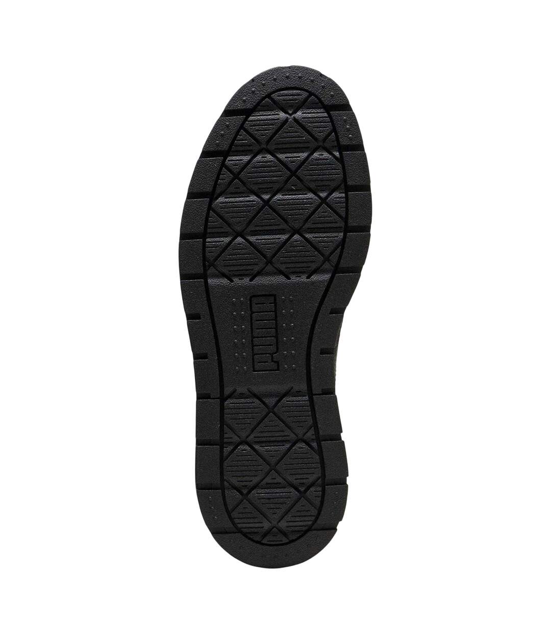 Womens/ladies Karmen Ii Leather Platform Trainers Black Animalier Puma-4