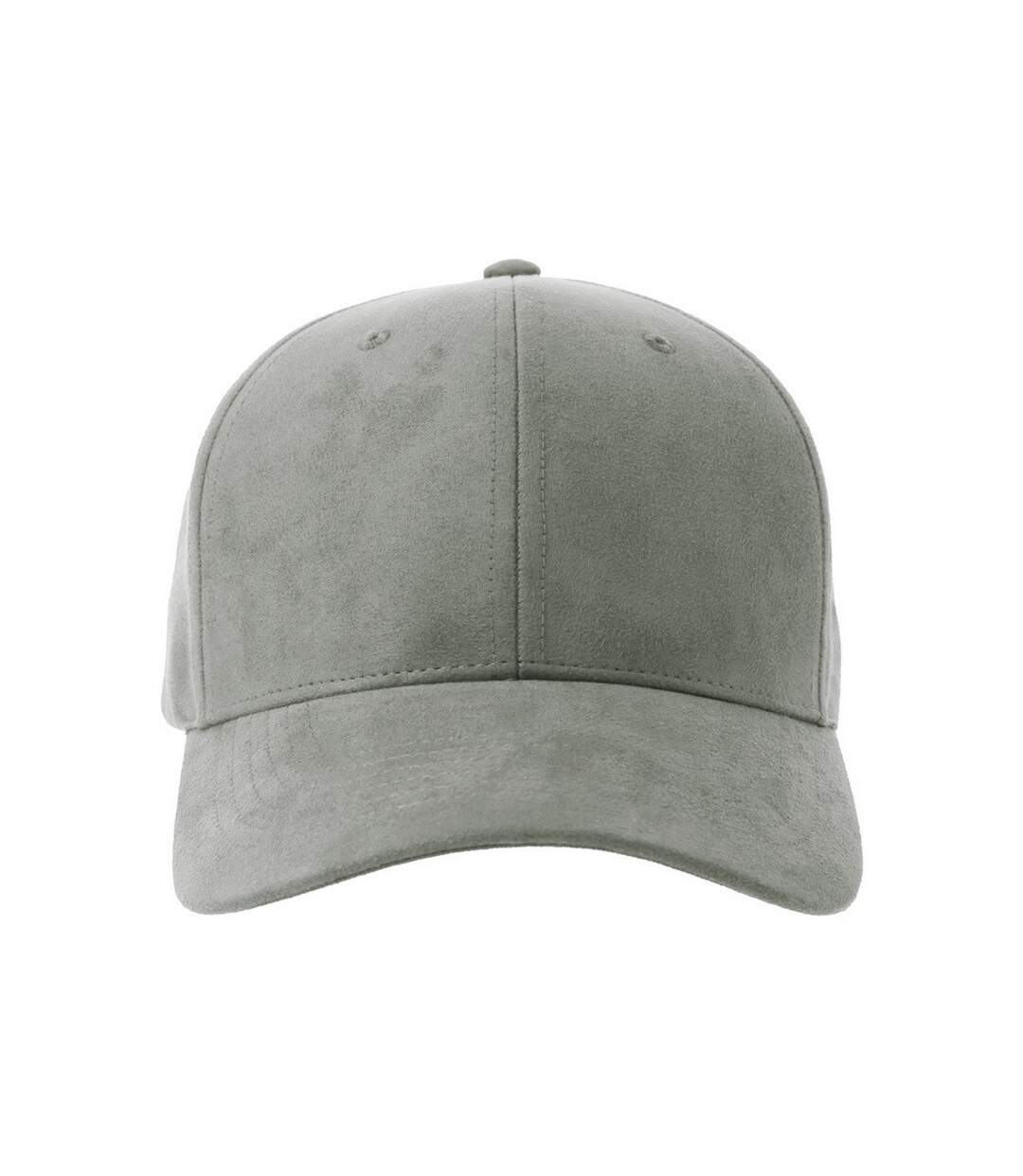 Casquette De Baseball Motif/style 6 Panneaux Fam-s Adulte Gris Atlantis Headwear-1