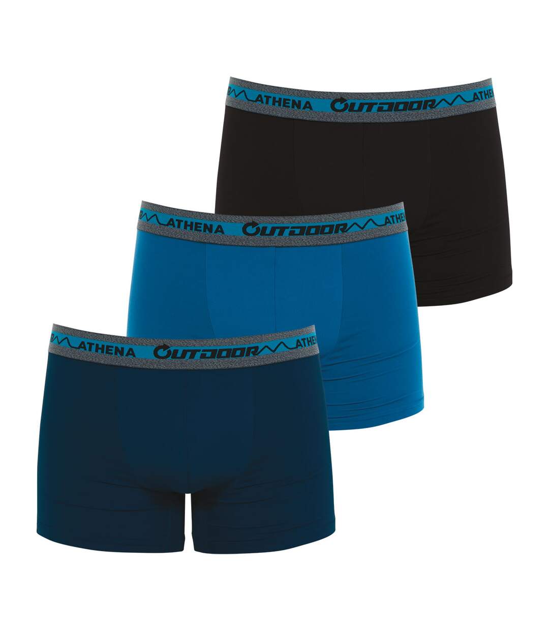 Lot de 3 boxers recyclé homme Outdoor Athena-1