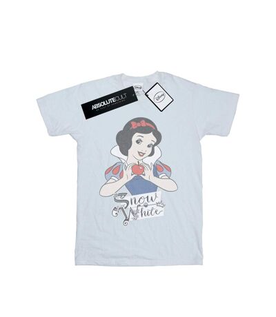 Disney Princess Womens/Ladies Snow White Apple Cotton Boyfriend T-Shirt (White)