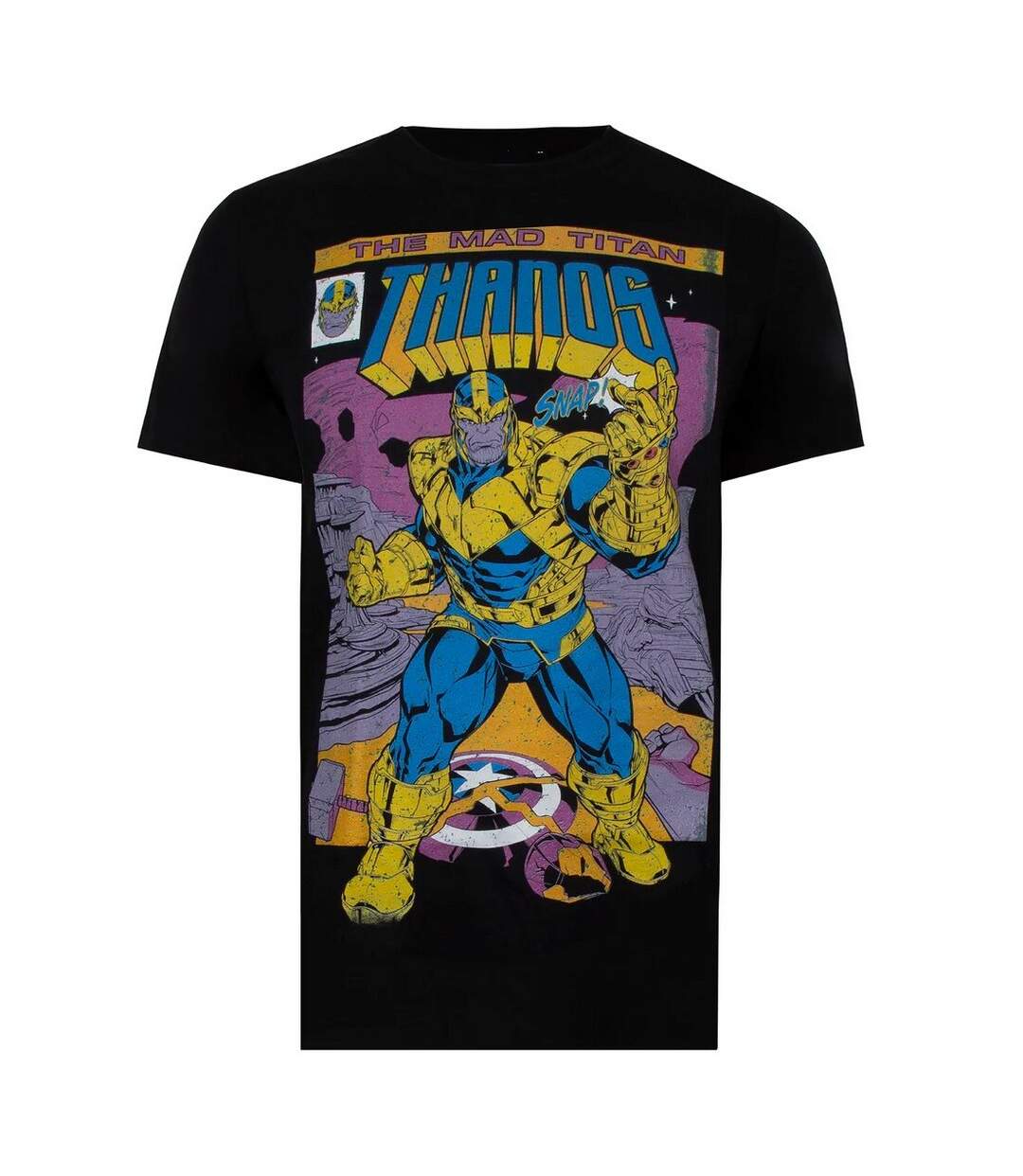 Marvel - T-shirt SNAP - Homme (Noir / Jaune / Violet) - UTTV633