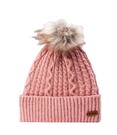 Bonnet Ninoa Femme Rose Pâle Corail Blanc Cassé Iguana