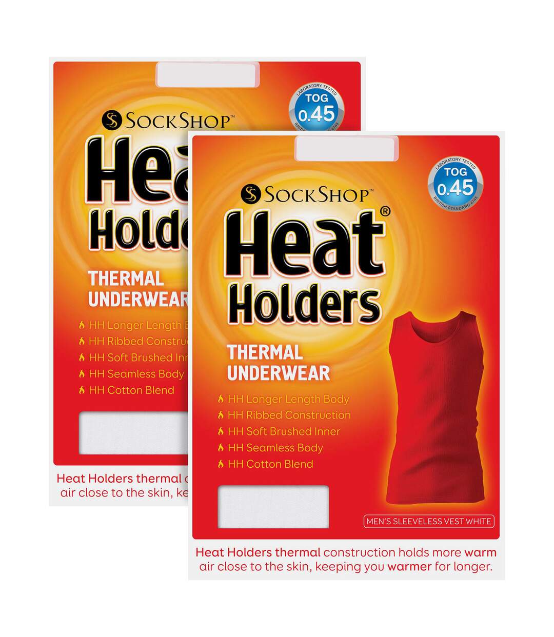 Heat Holders - Lot De 2 Homme Sous Vetements Thermqiue Sans Manche T-shirt-2