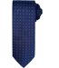 Cravate à petits pois - PR781 - bleu marine et vert lime